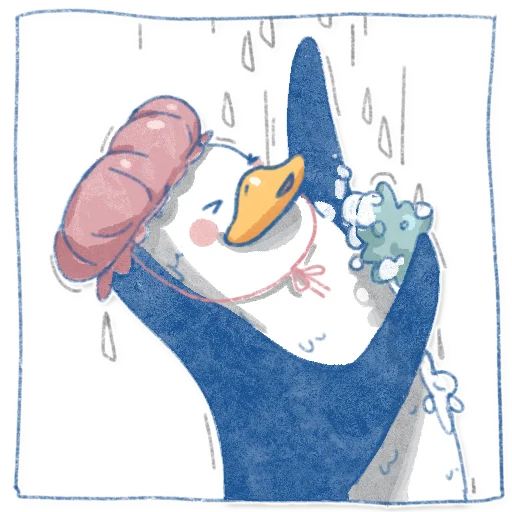 Telegram Sticker «Pinguinki» 💧