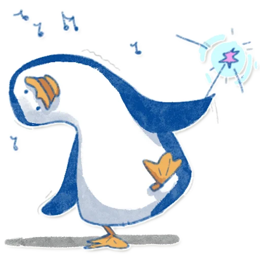 Telegram stiker «Pinguinki» 🥳