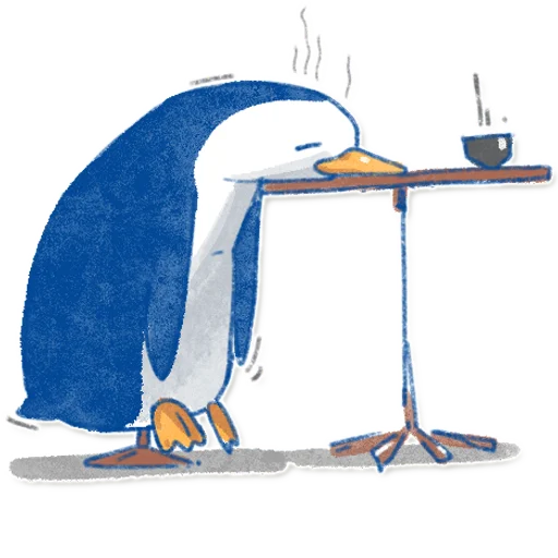 Telegram stiker «Pinguinki» 🥱