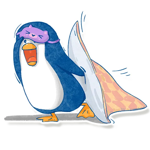 Стикер Telegram «Pinguinki» 😴