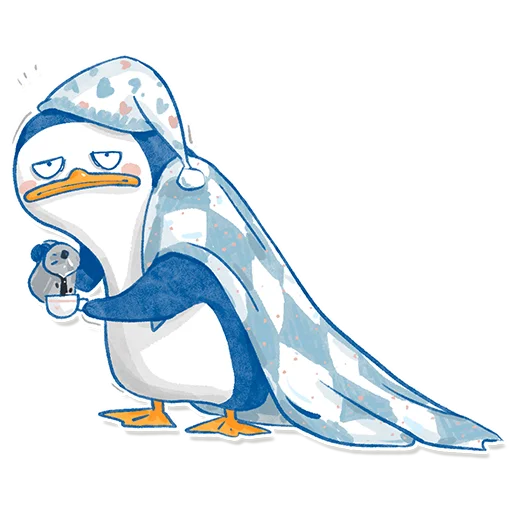 Pinguinki stiker 😴