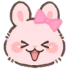 Pink Bunny emoji 😆