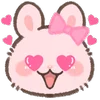 Pink Bunny emoji 😍