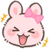 Pink Bunny emoji 😂