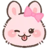 Емодзі Pink Bunny 😜