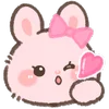 Эмодзи Pink Bunny 😘