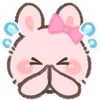 Telegram emoji «Pink Bunny» 🙏