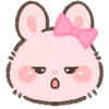 Pink Bunny emoji 😐
