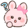 Pink Bunny emoji ❔