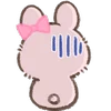 Pink Bunny emoji 😩
