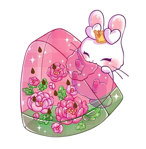 Pink Bunny stiker 🌹