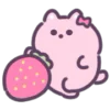 Эмодзи Pink Cat 🍓