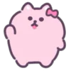Pink Cat  emoji 👋