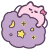 Pink Cat  emoji 😴