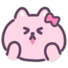 Pink Cat emoji 😆