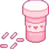 Pink emoji 💊