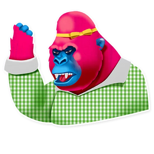 Pink Gorilla emoji ✊