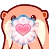 Telegram emoji Pink Otter