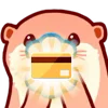 Telegram emoji  Pink Otter
