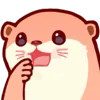 Telegram emoji Pink Otter