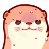  Pink Otter emoji 😅