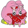 Telegram emoji «Розовый Пепе» 🫠