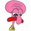 Telegram emoji «Розовый Пепе» 🙁