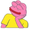 Telegram emoji «Розовый Пепе» 😊