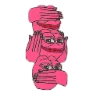Telegram emoji «Розовый Пепе» 😶