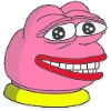 Telegram emoji «Розовый Пепе» 🥲