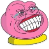 Telegram emoji «Розовый Пепе» 🤣
