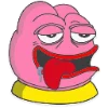 Telegram emoji «Розовый Пепе» 😋