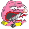 Telegram emoji «Розовый Пепе» 🔫