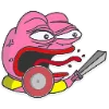 Telegram emoji «Розовый Пепе» 🛡