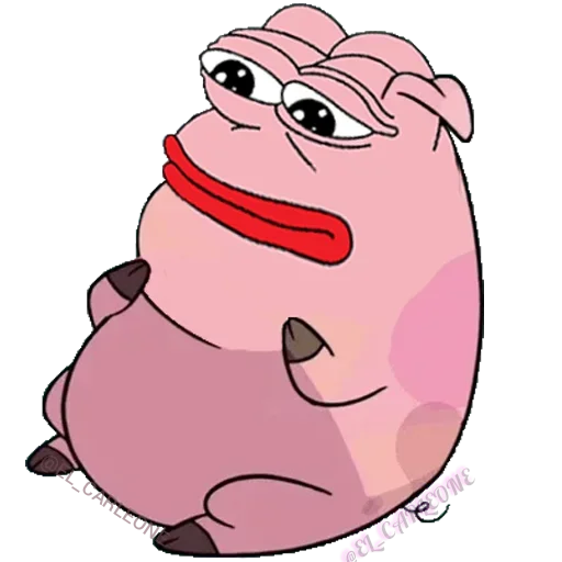 Telegram stickers Pink Pepe