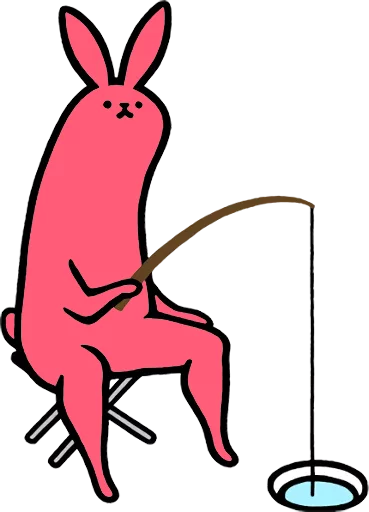 Pink Rabbit sticker 😱