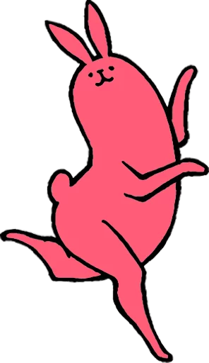 Емодзі Pink Rabbit 