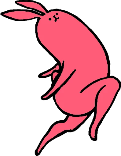 Pink Rabbit sticker 😊