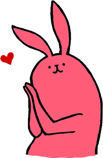 Pink Rabbit sticker 😍