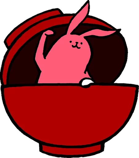 Эмодзи Pink Rabbit 
