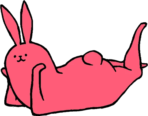 Pink Rabbit sticker 😀