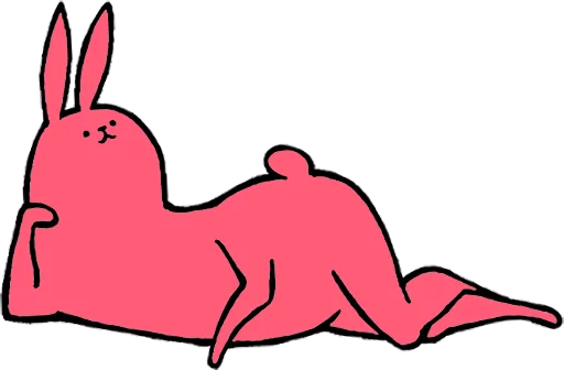 Емодзі Pink Rabbit 