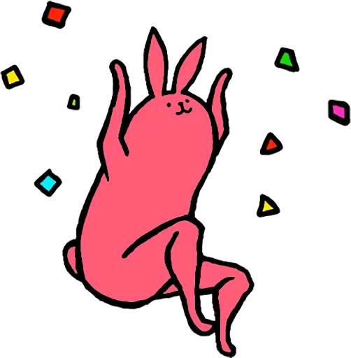 Pink Rabbit sticker 😜