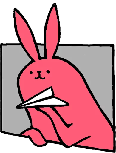 Pink Rabbit sticker 😊