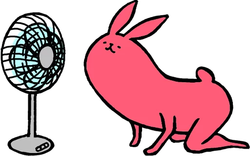 Стікер Telegram «Pink Rabbit» 
