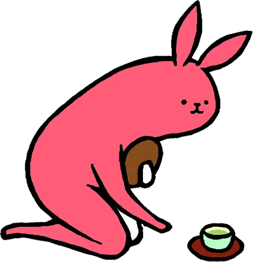 Pink Rabbit sticker 😙