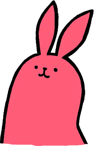 Telegram stiker «Pink Rabbit» 