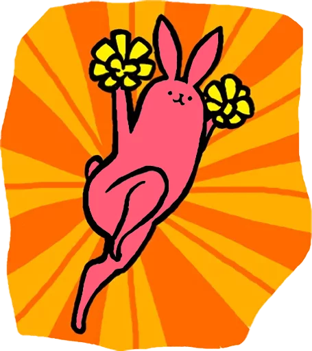 Pink Rabbit sticker 😝