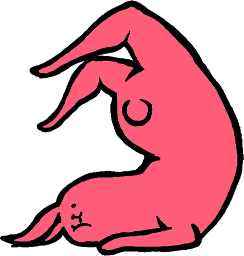 Pink Rabbit stiker 😍