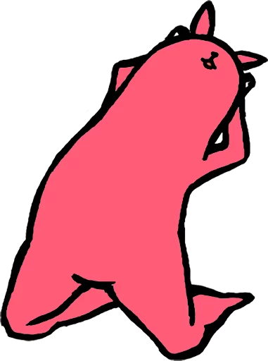 Telegram stiker «Pink Rabbit» 😊